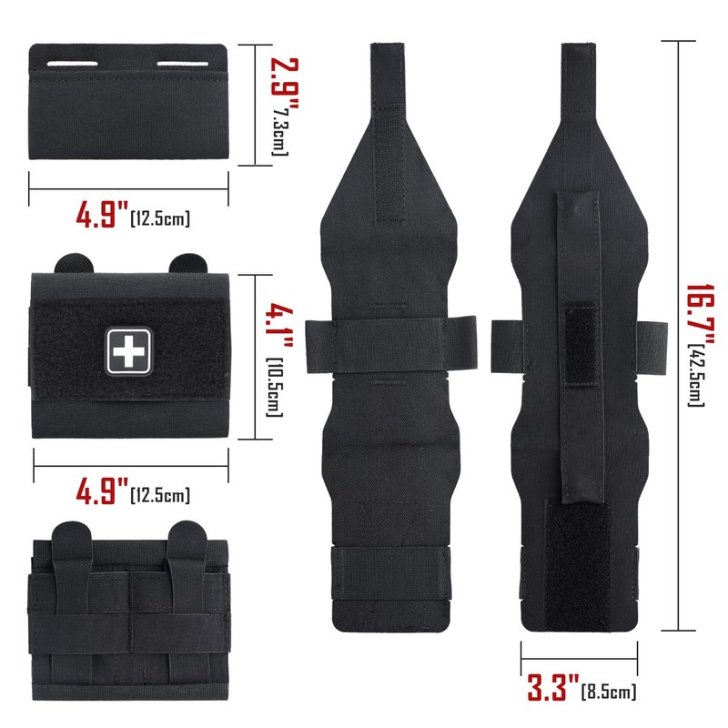 LIVANS Molle IFAK Micro Trauma Pouch, Tactical First Aid Belt