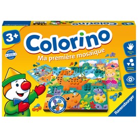 Ravensburger - Educational Game - Colorino My First Mosaic - Educational Game of Colours and Manipulation - Motor Skills and Creativity - from 3 Years - 20891 - French Version