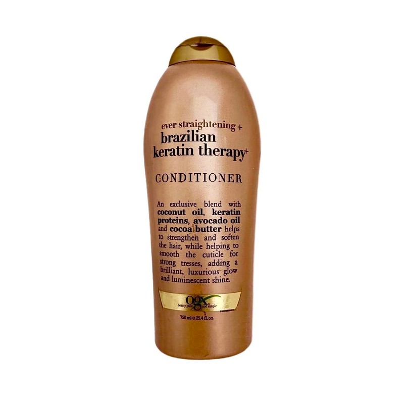OGX Brazilian Keratin Therapy+ Acondicionador, 750 ml