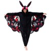 NEWCOSPLAY Unisex Adult Red Mothman Onesie Pajamas Animal One Piece