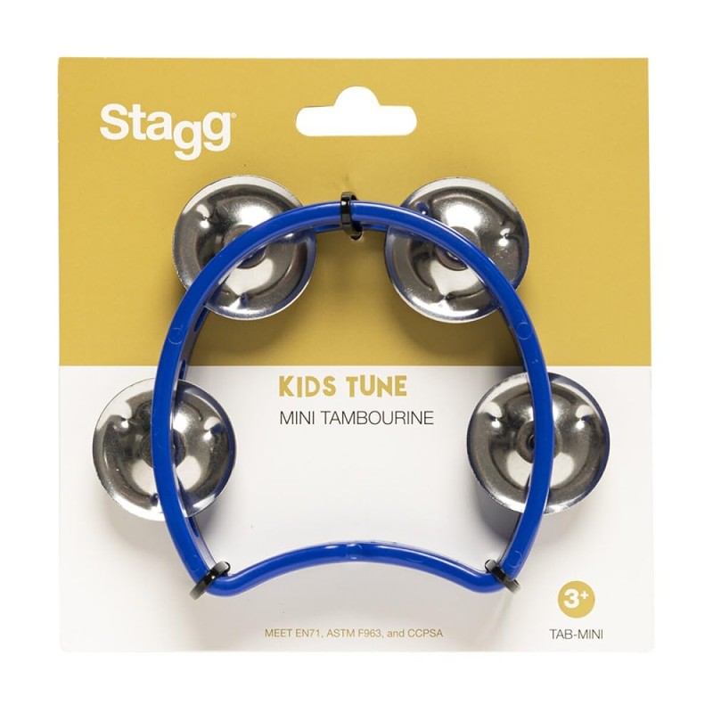 Stagg TAB-MINI/BL 4 Jing Cutaway Tambourine blau