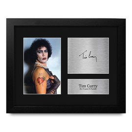 HWC Trading Tim Curry Rocky Horror Picture Show Framed Gifts Printed Signed Autograph Picture for Movie Memorabilia Fans - US Letter Size