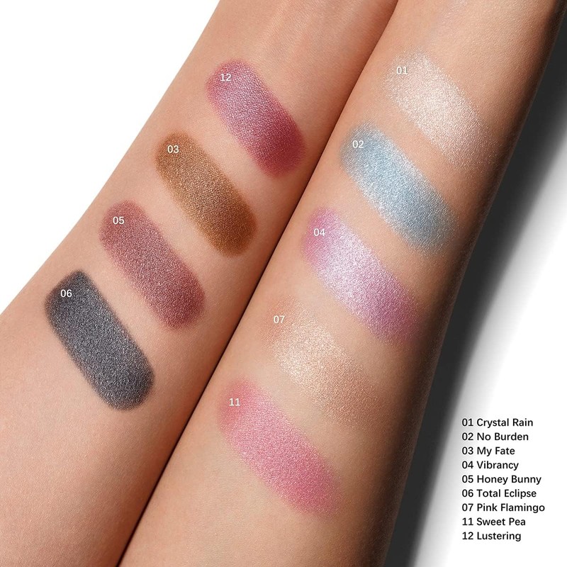 Oulac Shimmer White Cream Eyeshadow-Eyeshadow Prime| as Highlighter Waterproof &