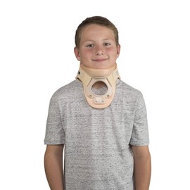 Ossur Philadelphia Tracheotomy Collar - Maintain Neutral Cervical Alignment & Range of Motion Restriction, Ventilated Technology for Increased Comfort & Breathability (Small 4.25")