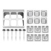 TITIDU Spice Rack Shelf, 2-Row Spice Rack Shelf with Six