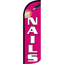NeoPlex Nails  3 ft X 11 1/2 ft Windless Swooper Flag (Flag Only)