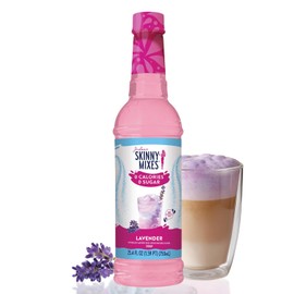 Jordan's Skinny Mixes Sugar Free Syrup, Lavender, Fruit Flavored Water Enhancer, Drink Mix for Iced Tea, Lemonade, Drinks, Low Calorie Water Flavoring, Dairy & Gluten Free Kosher, 25.4 Fl Oz