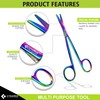 Cynamed Metzenbaum Set of 2 Dissecting Scissors with Multicolor/Rainbow Titanium