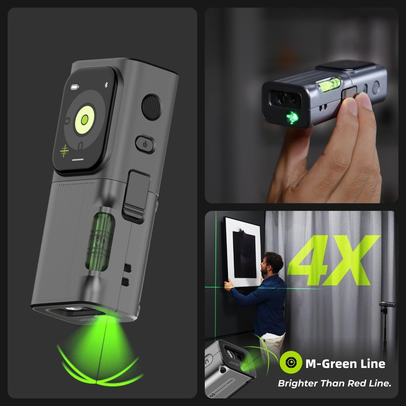 HOZO M-Cube Laser Measuring Tool Adaptor 03 Bilateral Laser+,328ft/100m Modular
