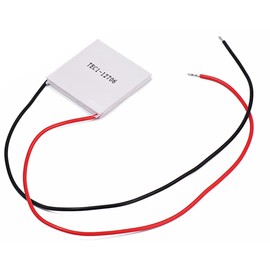 Audiofan TEC1-12706 Peltier Element, Maximum Heat Absorption, 58W-65W, Semiconductor Thermoelectric, Semiconductor Cooling Piece, Thermoelectric Cooling Module, 1.6 x 1.6 x 0.14 inches (40 x 40 x 3.75