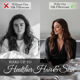 DECOLURE 100% Pure Mulberry Silk Pillow Case King Size – Highest Grade 30 Momme 6A+, Luxuriously Soft & Cooling Silk Pillowcase for Hair & Skin, Hypoallergenic, Breathable, Hidden Zipper (Grey)