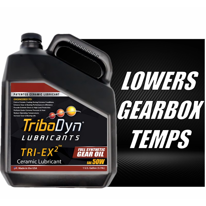 TriboDyn TRI-EX2 Full Synthetic 50W Gear Oil with Ceramic Coating