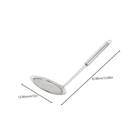 Mikinona Stainless Steel Filter Serving Utensil Fine Mesh Strainer for Frying Oil Colander Handle Kitchen Gadget Random Color