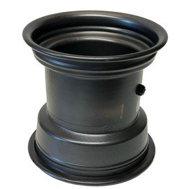 8 inch wide by 8 inch diameter Wheel and Hub for 1 Inch Axles.