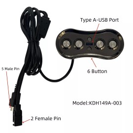 Kaidi 6 Button Switch Hand Control KDH149A-003 with USB Port for Power Recliners