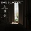 100% Black Out Pinch Pleat Linen Curtains 84 Inch Length