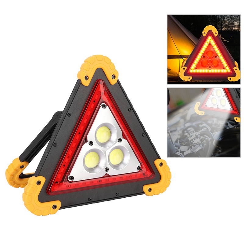 Car Warning Triangular Lamp Emergency Safety Lamp 6500K 10W IP67