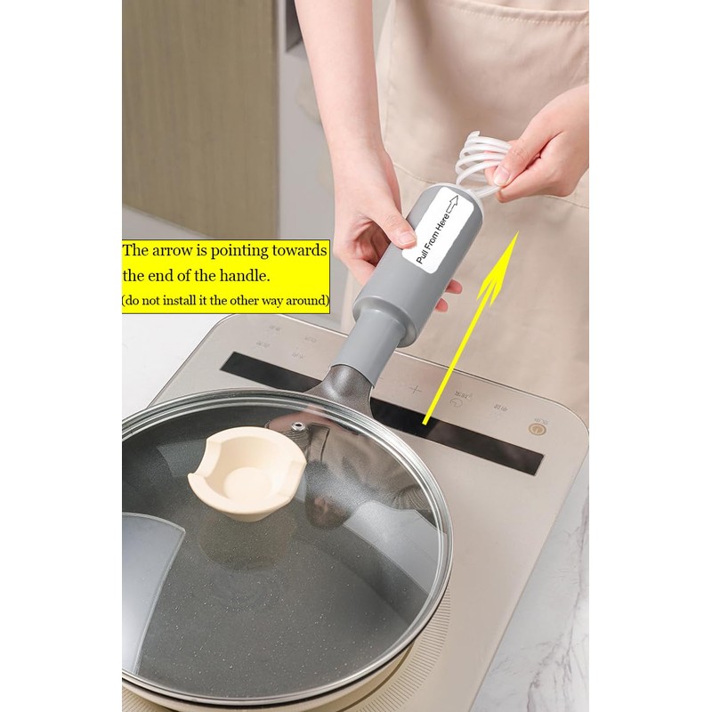 2 Pcs Heat-Resistant Pot Handle Silicone Cover, Non-Slip Pan Handle
