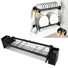 Kitchen Wall Mounted Tableware Holder Drain No Punching Drainage Flatware