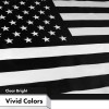 UD_USA Black and White Flag 3x5 Ft 2-Pack 150D Printed