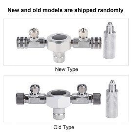 Pssopp Aquarium CO2 Splitter (2 Ways) - Stainless Steel, Aluminium Alloy - 0.22kg - For Fish Tanks - Aquarium CO2 Distributor