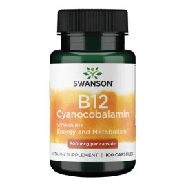 Vitamina B12 500mcg Energia Y Metabolismo 100 Caps Eg Bb11