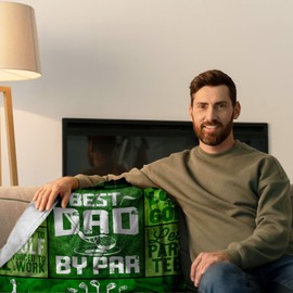 Zvzmzy Golf Gifts for Dad Blanket 60"X 50",Golf Gifts for Men, Birthday Gifts for Dads Golf from Daughter, Best Golfing Gifts for Dad, Dad Golfer Gifts for Birthday