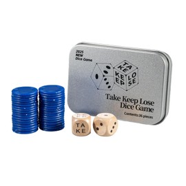Ammwgnnep 2025 Dice Game, Take Keep Lose Dice Game Set, Perfect for Board Game Party, Ideal Gift for Friends, Dad, Mom