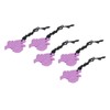 5Pcs Chew Necklace Food Grade Silicone Chewing Pendant for Toddlers