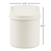 Zerdyne mini bote de basura, 0,7 galones pequeño bote de
