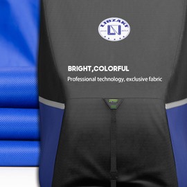 LI LIBZAKI Waterproof Golf Cart Cover, 600D Heavy Duty Marine Grade Fabric, Universal Fits for Most Brand 4 Passengers Yamaha, Honda, Club Car, EZGO Golf Cart -Light Tan