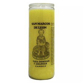 Vela San Marcos De Leon - Saint Mark The Lion  Prayer and Religious Candle