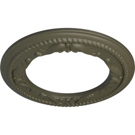 12 1/4"OD x 7 1/2"ID x 7/8"P Roped Medway Ceiling Medallion (Fits Canopies up to 7 1/2"), Hand-Painted Witch Hazel