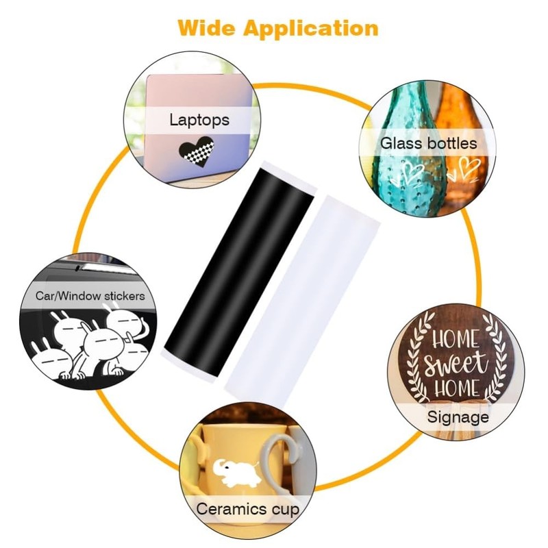 Permanent Smart Vinyl for Cricut Joy Machine, YOFONE No Cutting