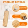 Voittozege 50 Pcs Wood Wine Bottle Opener Stainless Steel Bottle