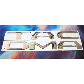 Advanced Trims NEW CHROME POLISHED 3D RAISED DOMED TAILGATE INSERT LETTERS FITS TACOMA 2016-23