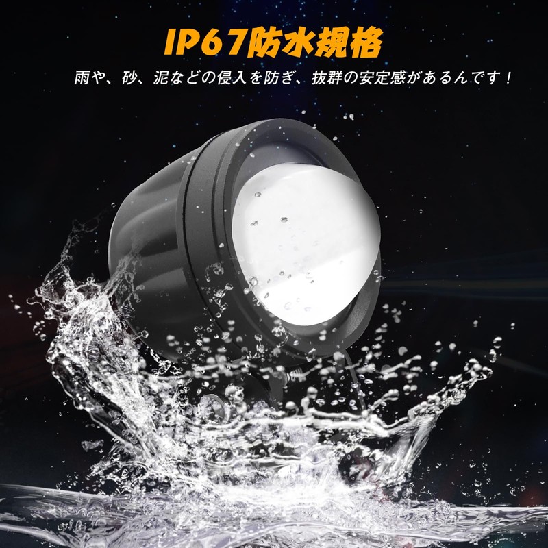 X-STYLE Motorcycle Fog Lamps with Cut Line, 20W, 2 Colors,