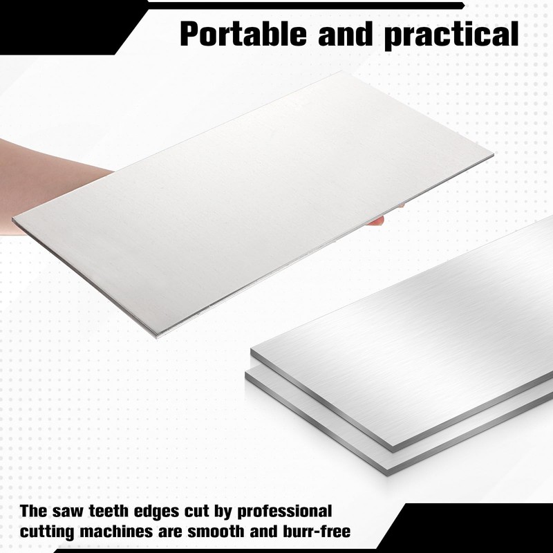 2 Pack 6061 Aluminum Sheet Metal 6 x 12 x