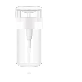 KEAIYYJBottle 4 oz Push Down Pump Dispenser Nail Polish Remover Alcohol Bottle Liquid Container Makeup Water Clear 120 ml