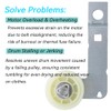 Dyer Idler Pulley for May-tag Bravos MEDB835DW4, Whirl-pool Cabrio WED8000DW4,