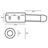 Universal coupling adapter with spring drawbar connection for children's trailers