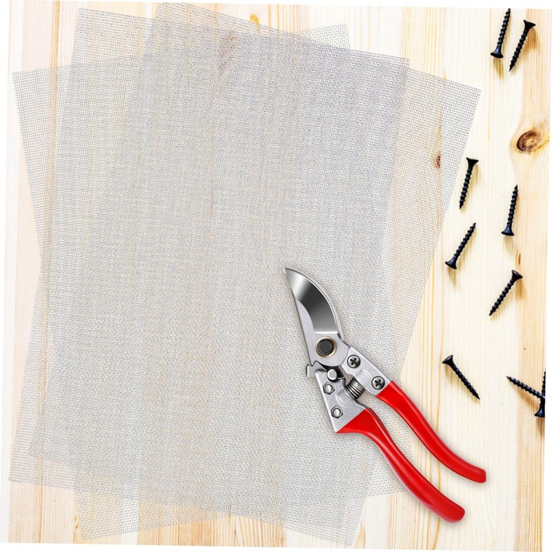 Kichvoe 6pcs Stainless Steel Mesh Screen Woven Vent Mesh for