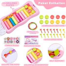 Make Your Own Friendship Bracelets, DIY Bracelets Friendship Bracelet Kit (Pink E)