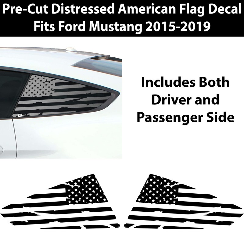 Bogar Tech Designs - PRECUT Quarter Window American Flag Vinyl