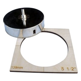 5 1/2" Hole Saw for Tile with Hole Saw Guide Shower Valve 5.5 in Diamond Tipped Hole Saw 139mm Pro 5 1/2" Diamond Hole Saw Porcelain 5 in Diamond Hole Saw for Toilet Flange with Template