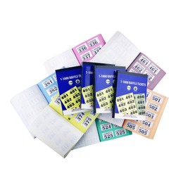 4 Cloakroom and Raffle Tickets - 1-1000 E&A Distribution Limited Tombola Draw Numbered Charity Events Prize Draw Lucky Party Game Raffle Bingo