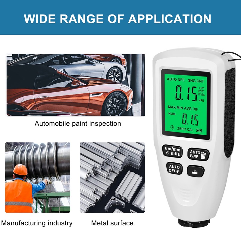Paint Thickness Gauge Car Coating Thickness Meter for Automobile Paint
