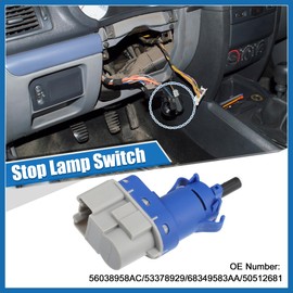 A ABSOPRO Stop Lamp Switch Brake Light Switch Replacement for Jaguar XF 2009-2016 for Jaguar XJ 2010-2016 No.56038958AC/53378929 Item Replacement