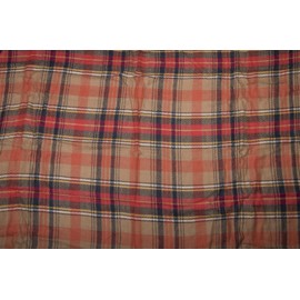 styleBREAKER square XXL scarf, wrap scarf with Scottish Tartan plaid pattern, unisex 01018136, color:Orange-Beige-Blue