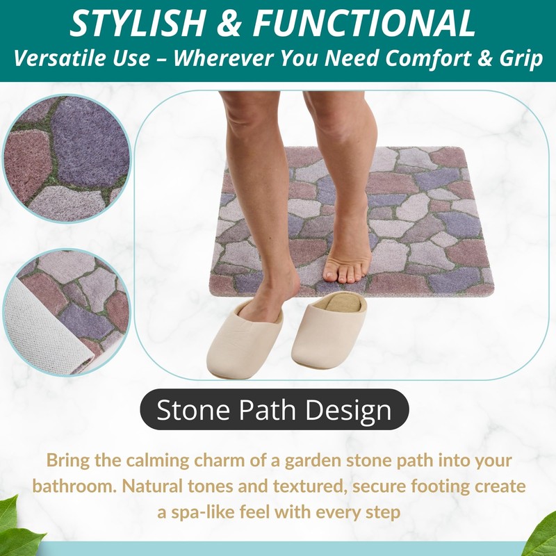 Anti Slip Shower Mat Square - Non Slip Shower Mats